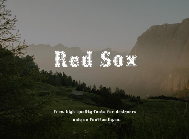 Red Sox Font