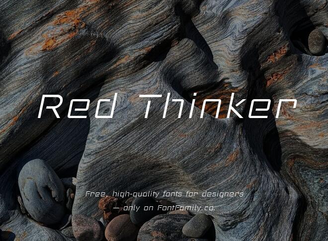 Red Thinker Font