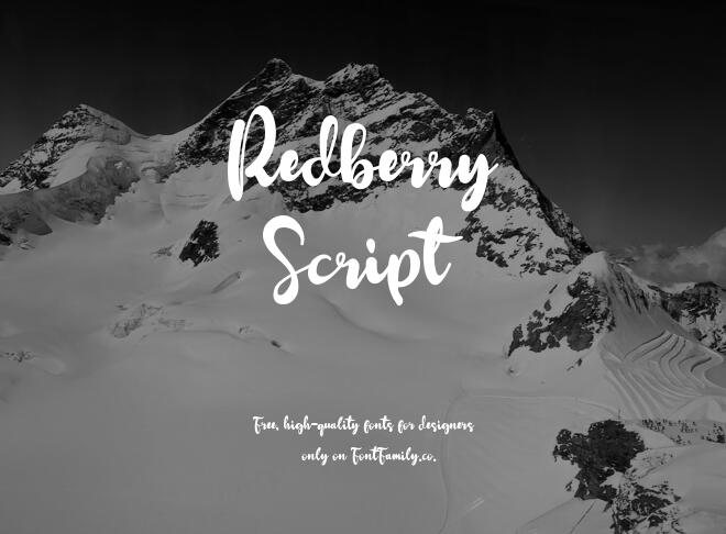 Redberry Script Font