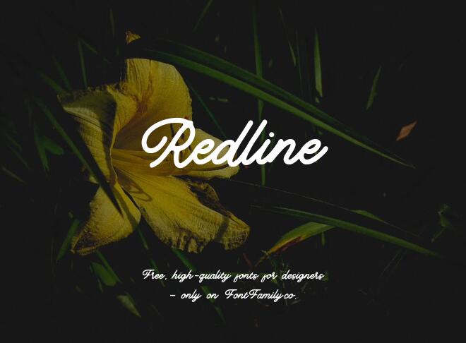 Redline Font