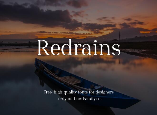 Redrains Font
