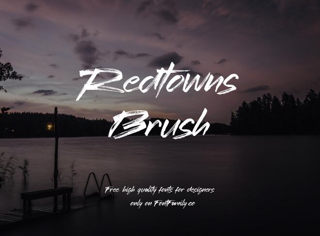 Redtowns Brush Font