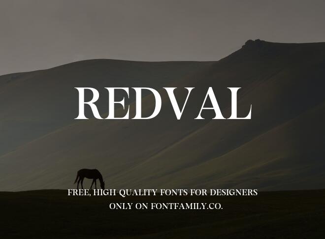 Redval Font