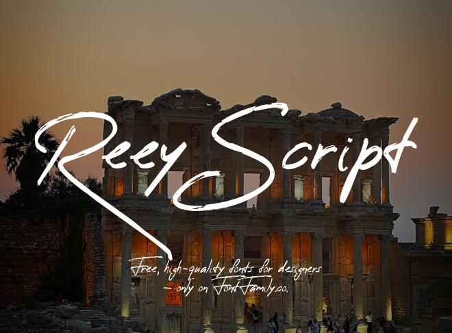 Reey Script Font