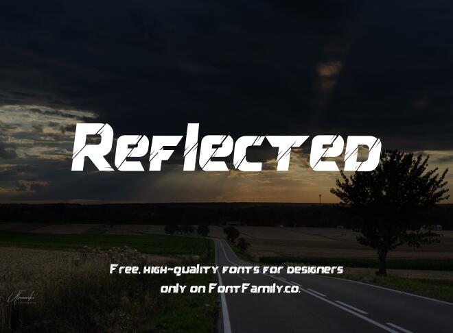 Reflected Font