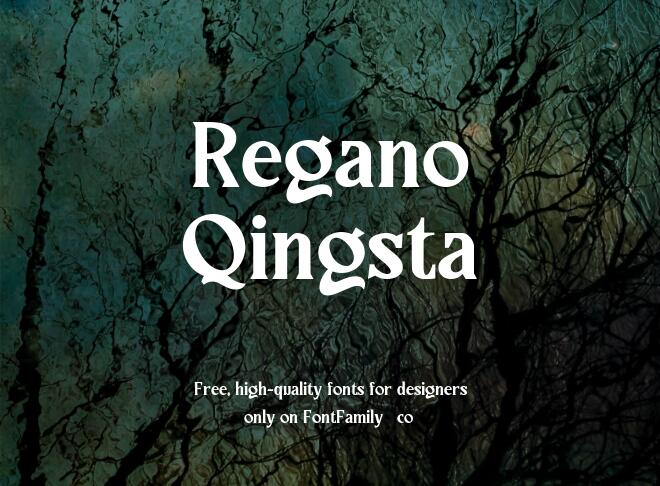 Regano Qingsta Font