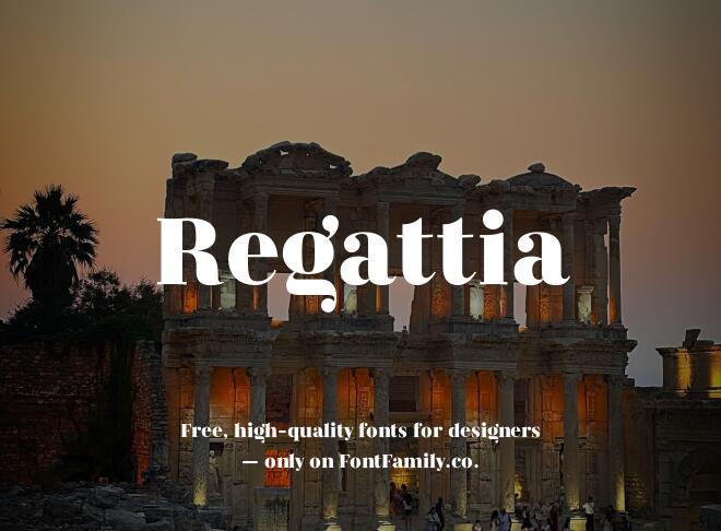 Regattia Font