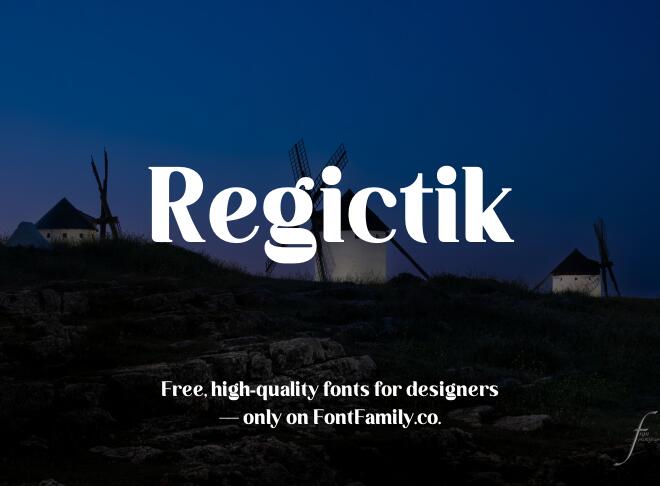 Regictik Font