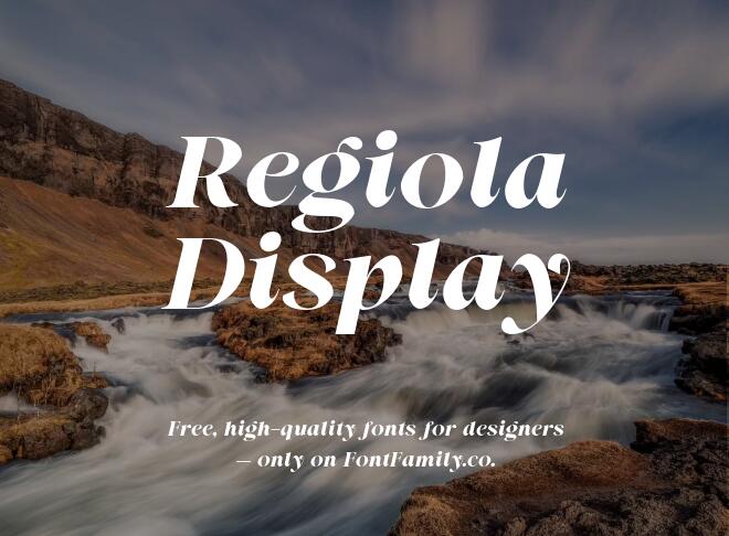 Regiola Display Font