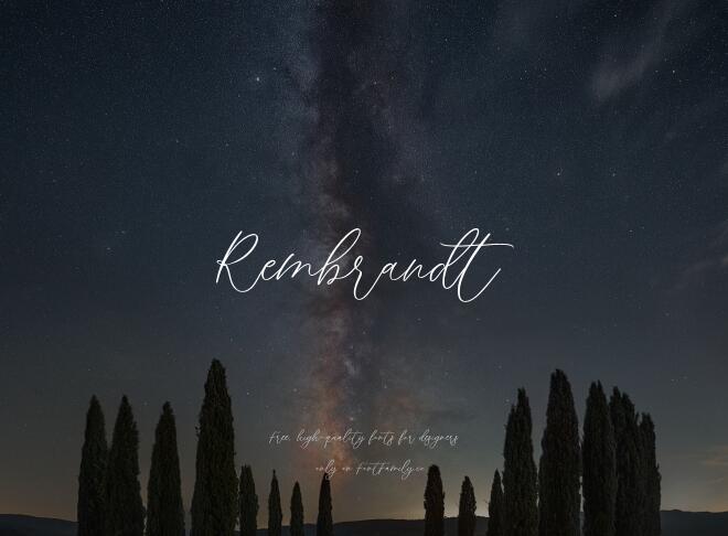 Rembrandt Font