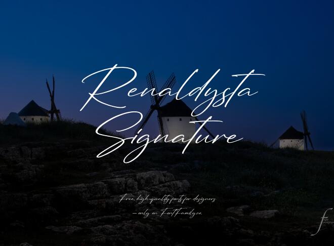 Renaldysta Signature Font