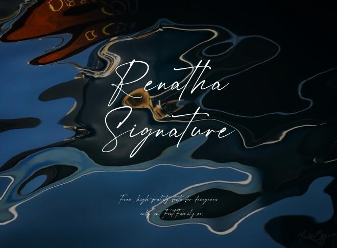 Renatha Signature Font