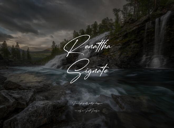 Renattha Signate Font