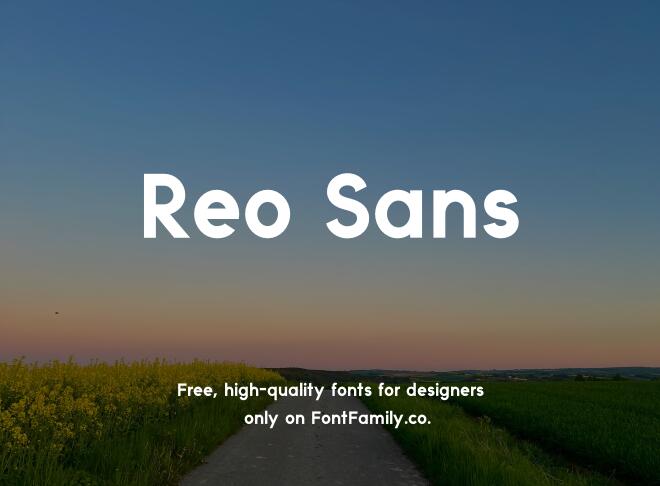 Reo Sans Font
