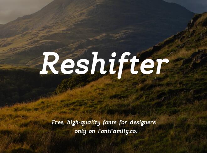 Reshifter Font