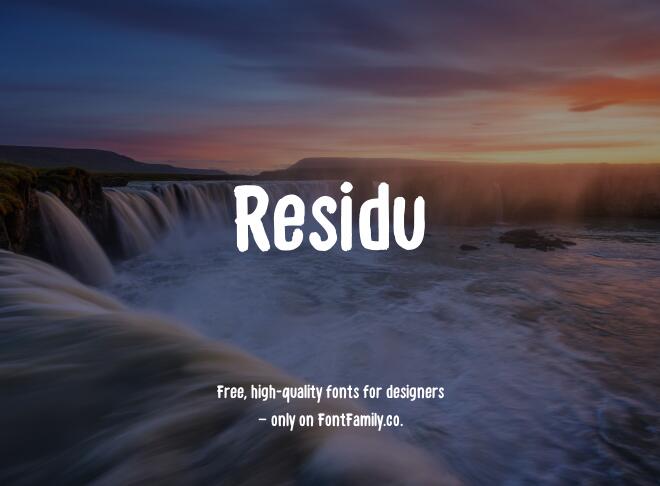 Residu Font