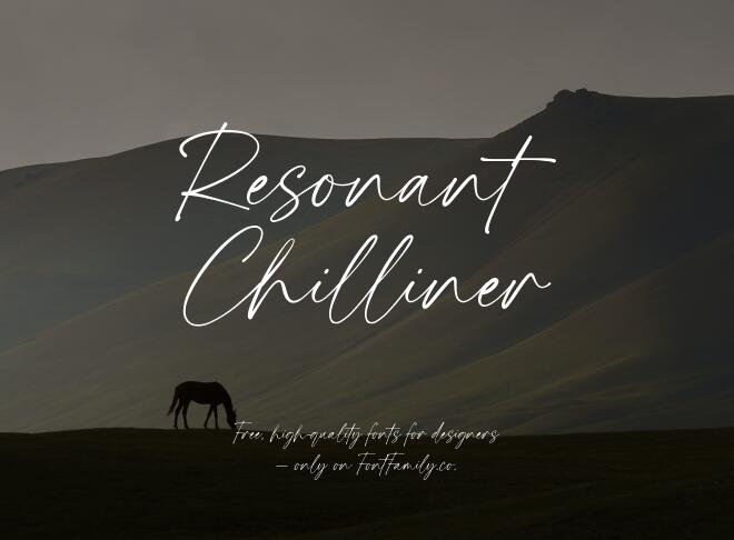 Resonant Chilliner Font