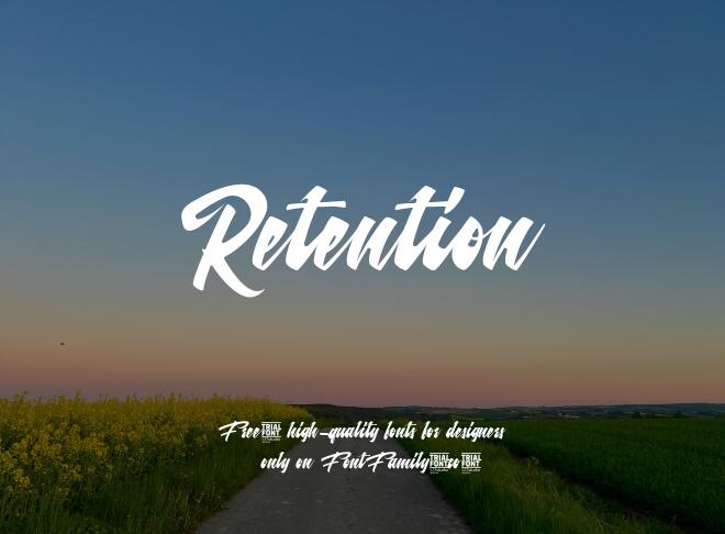 Retention Font