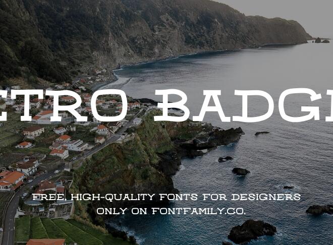 Retro Badger Font