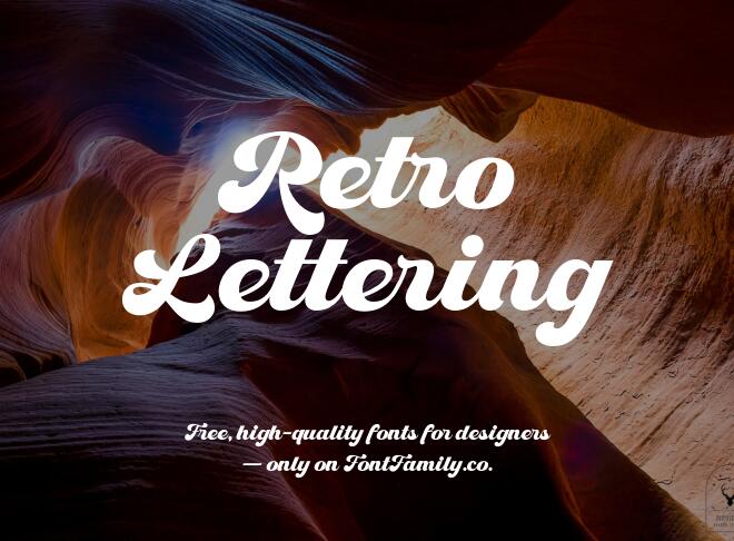 Retro Lettering Font