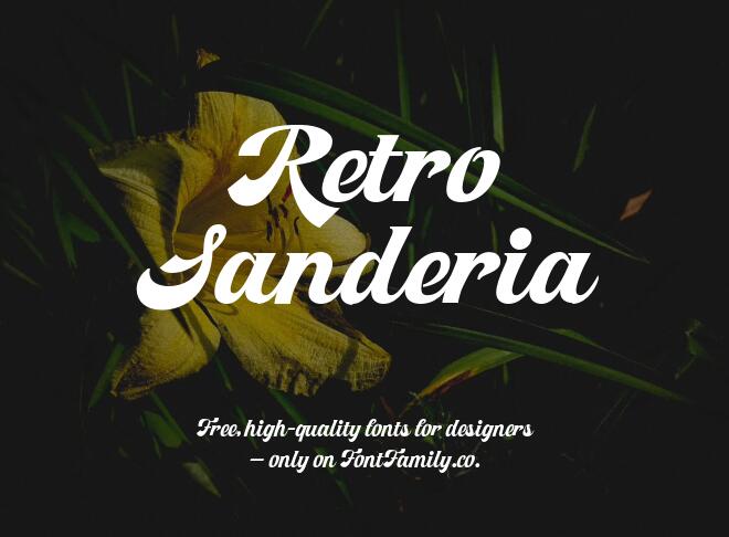 Retro Sanderia Font