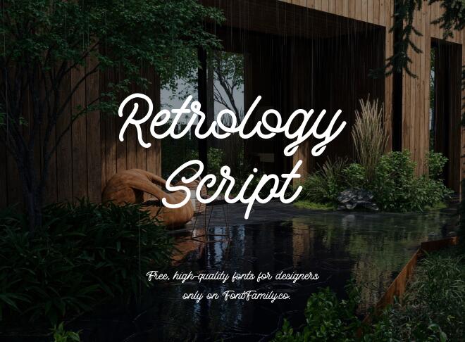 Retrology Script Font