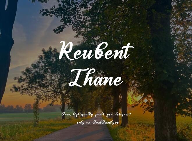 Reubent Thane Font