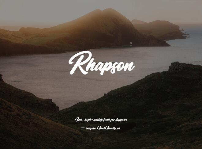 Rhapson Font