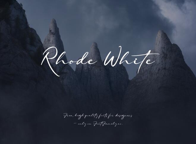 Rhode White Font