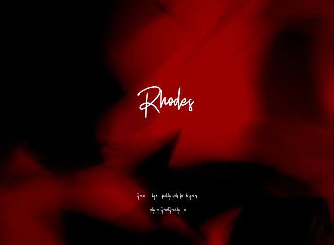 Rhodes Font