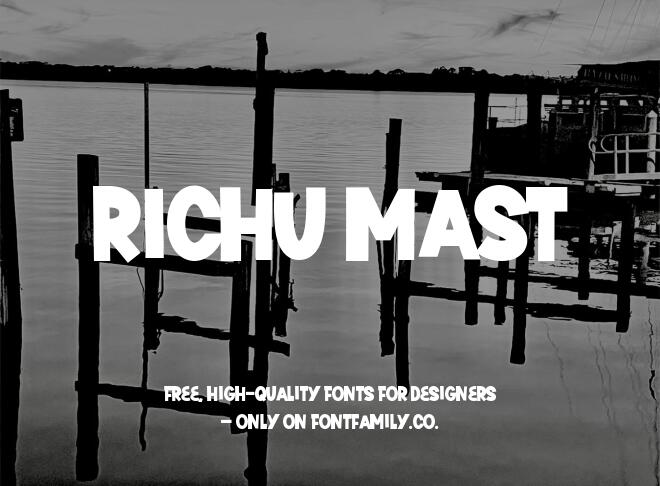 Richu Mast Font