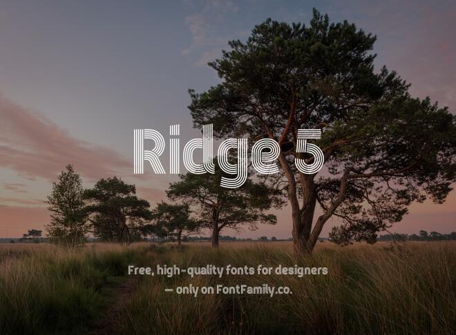 Ridge 5 Font