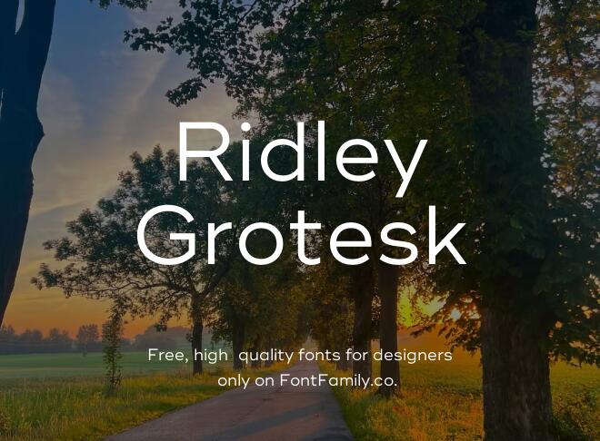 Ridley Grotesk Font