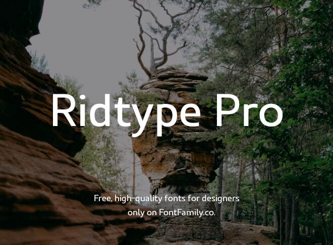 Ridtype Pro Font