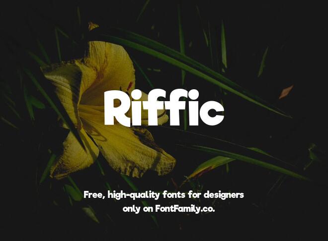 Riffic Font