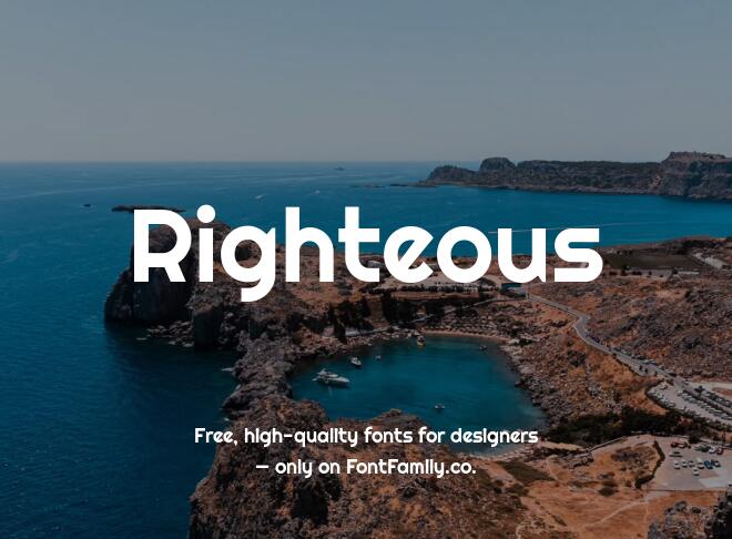 Righteous Font