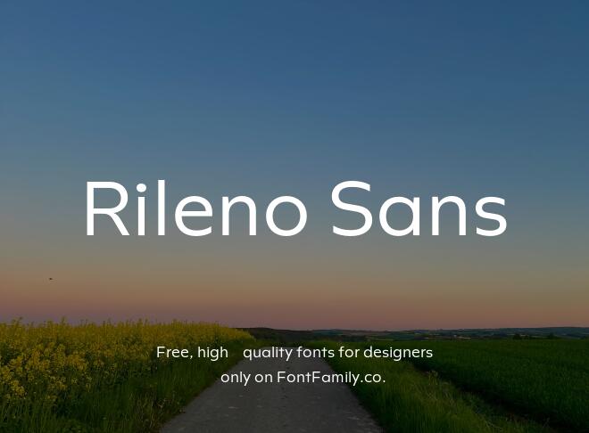 Rileno Sans Font