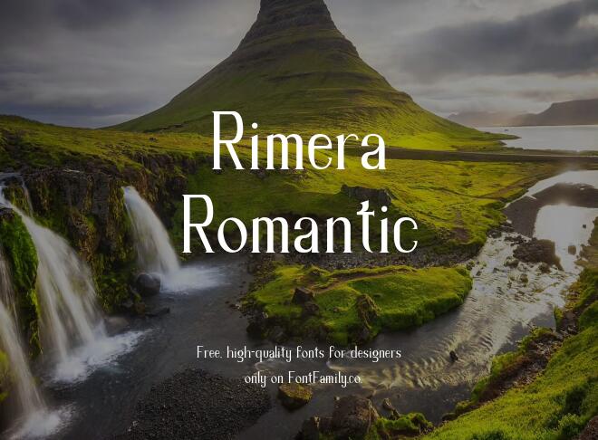 Rimera Romantic Font