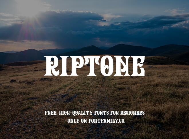 Riptone Font