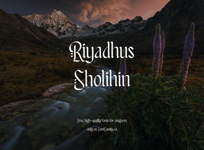 Riyadhus Sholihin Font