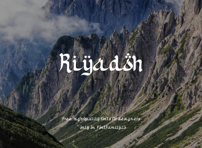 Riyadoh Font
