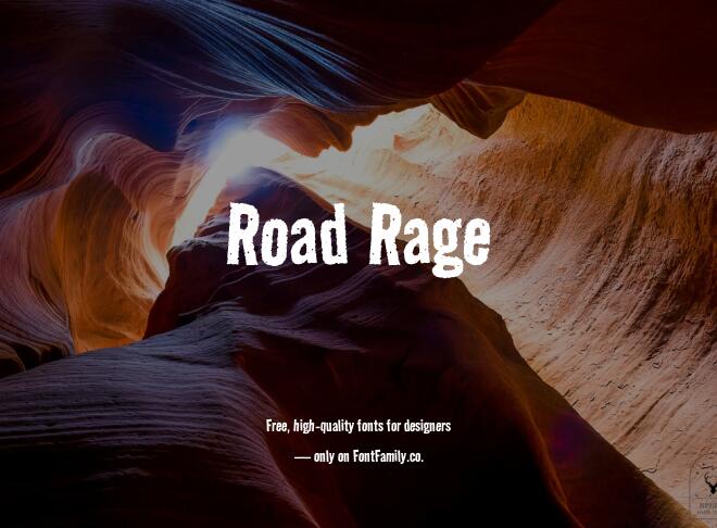 Road Rage Font