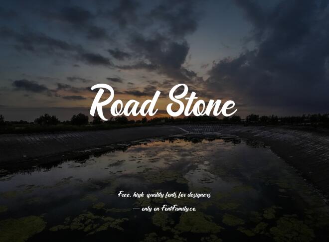 Road Stone Font