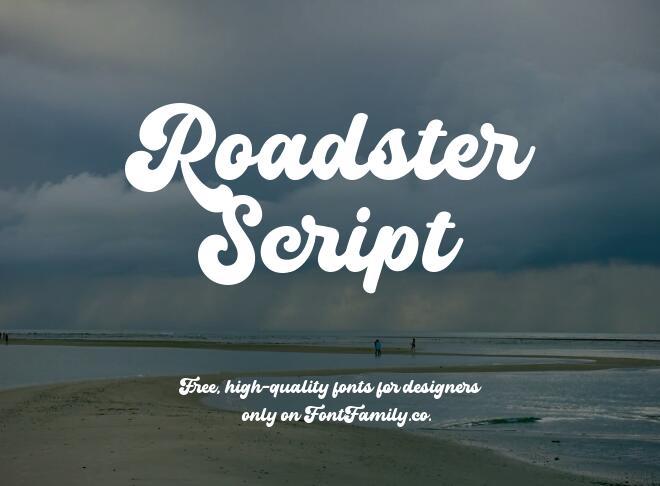 Roadster Script Font