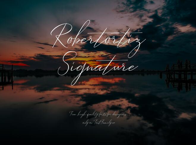 Robertortiz Signature Font