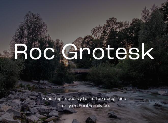 Roc Grotesk Font
