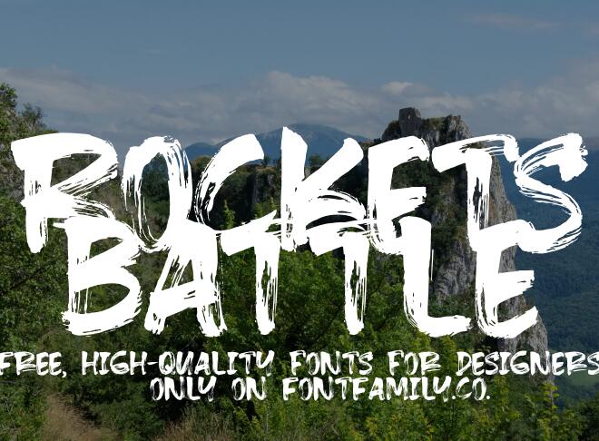 Rockets Battle Font