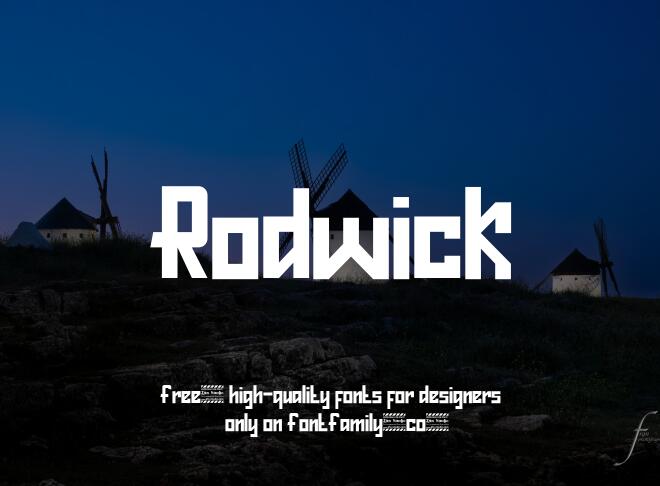 Rodwick Font