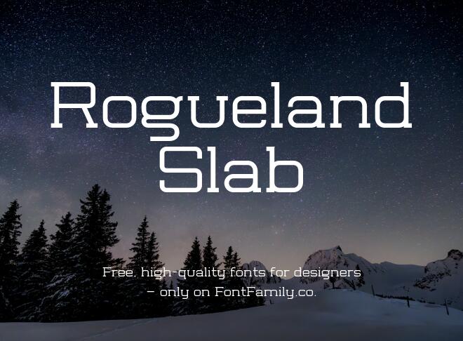 Rogueland Slab Font