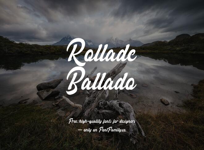 Rollade Ballado Font